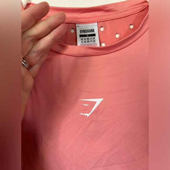 Gymshark SOL LIFT CROP TEE Coral Small - Picture 3 of 7